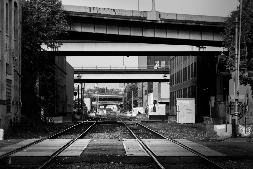 Portland Yamhill Railroad Tracks Bridge