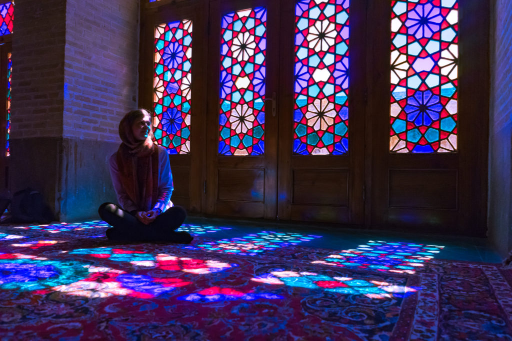 pink mosque in Shiraz