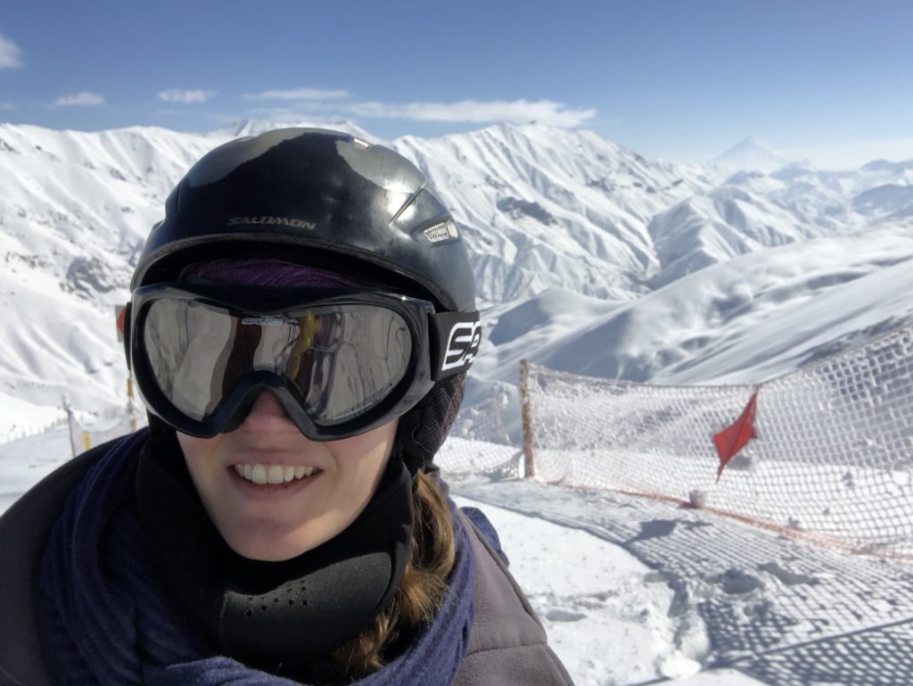Snowboarder at Dizin Ski Resort