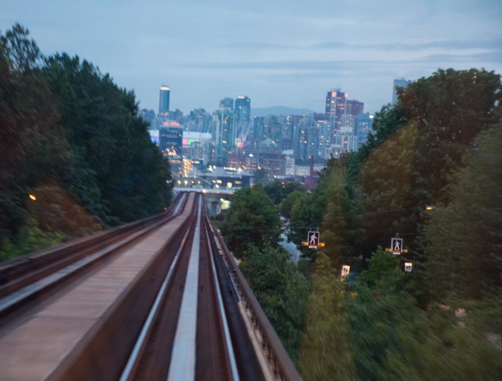 Railway to Vancouver downtown