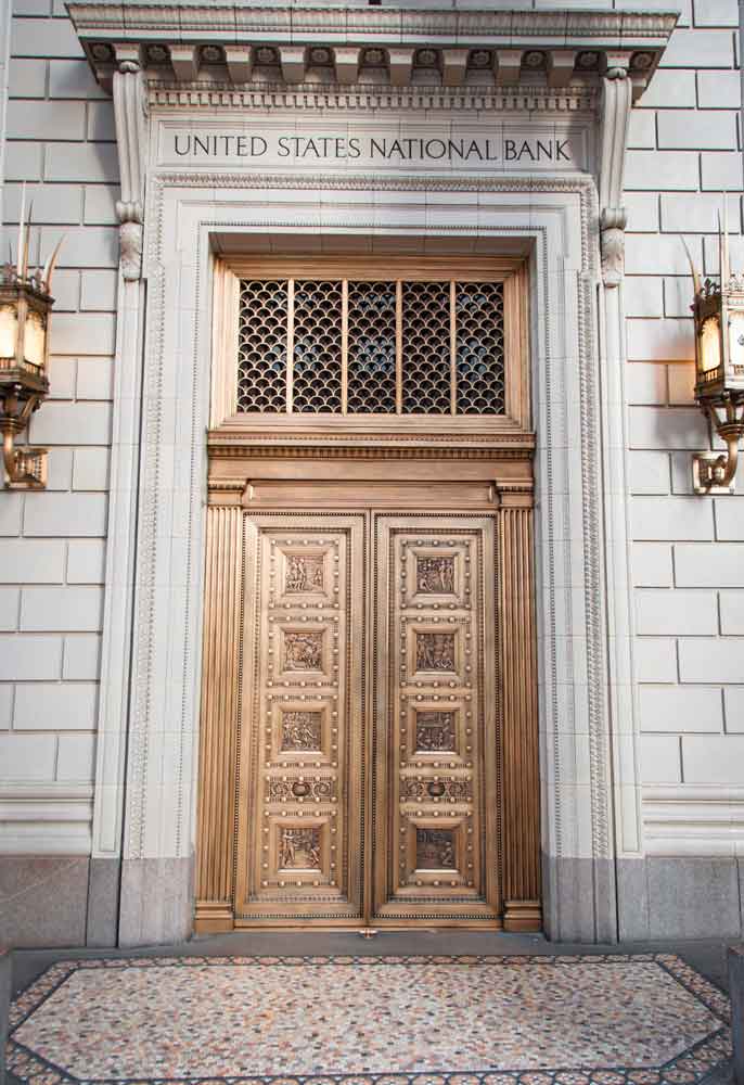 National bank doors