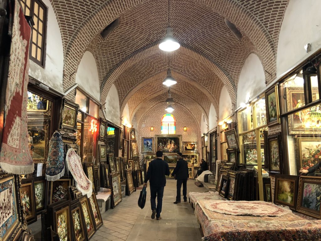 Carpet paintings in Tabriz