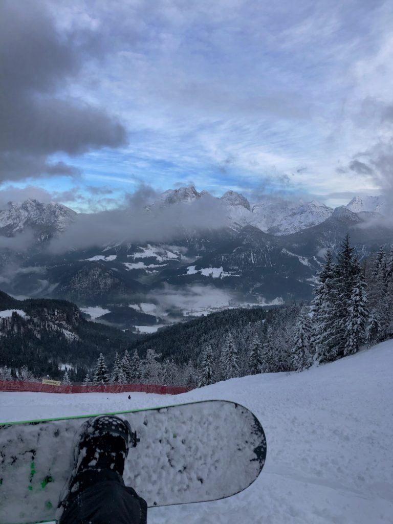 Snowboarder on a slope